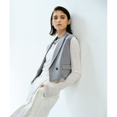 ストレッチトロショートジレ | allureville (Women