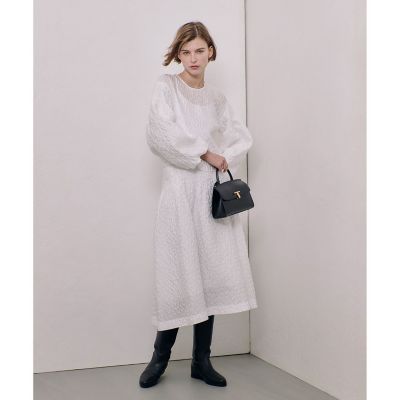 allureville ラメフラワージャガードタックスカート 2 オフホワイト allureville ラメフラワージャガードタックスカート 2 オフ