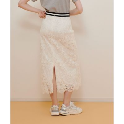 メッシュレーススカート