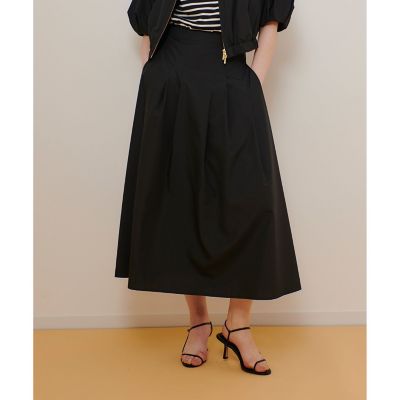 マットタフタアンイーブンタックスカート | allureville (Women