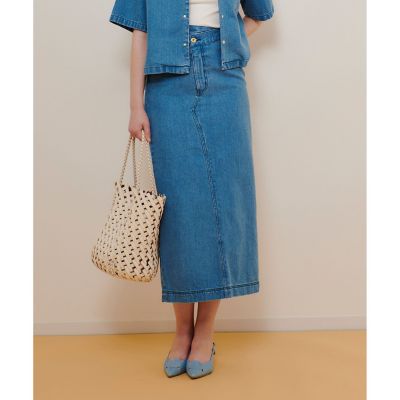 デニムタイトスカート