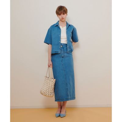 デニムタイトスカート