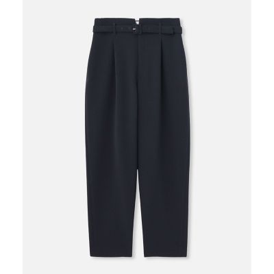ダブルクロスベルト付タックパンツ