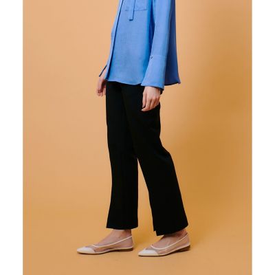 ダブルクロスフロントスリットパンツ | allureville (Women