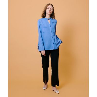 ダブルクロスフロントスリットパンツ | allureville (Women