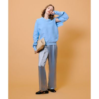 アセテートサテンタックパンツ