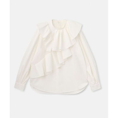 ＜allureville (Women)＞アシメラッフルブラウス