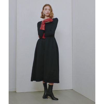 ウエストマークコクーンニットワンピース
