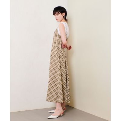 チェックバックコンシャスキャミワンピース | allureville