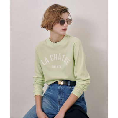 ＜allureville (Women)＞カレッジライクフォントロンＴＥＥ