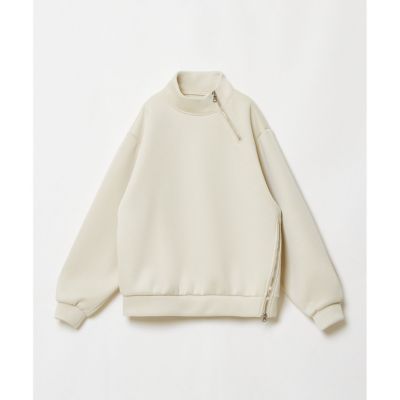 ボンディングアシンメトリーZIP プルオーバー | allureville