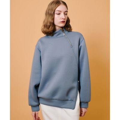 ボンディングアシンメトリーZIP プルオーバー | allureville (Women 