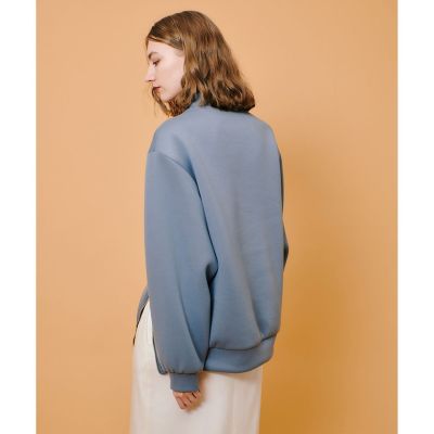 ボンディングアシンメトリーZIP プルオーバー | allureville