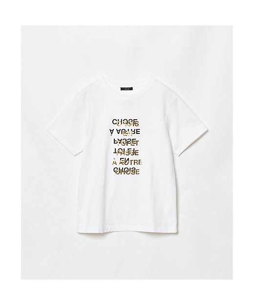 メタリックレイヤードロゴTシャツ | allureville (Women メタリックレイヤードロゴTシャツ | allureville (Women