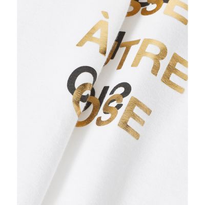メタリックレイヤードロゴTシャツ | allureville (Women