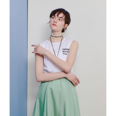 サイドロゴノースリーブＴシャツ