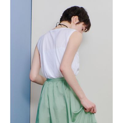 サイドロゴノースリーブＴシャツ