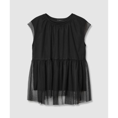チュールドッキングイレヘムプルオーバー | allureville (Women