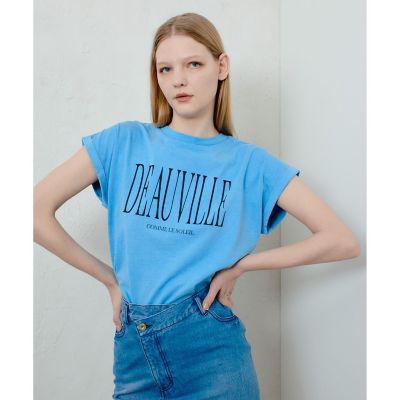 ＜allureville (Women)＞ピグメントダイターンバックスリーブ　Ｔシャツ