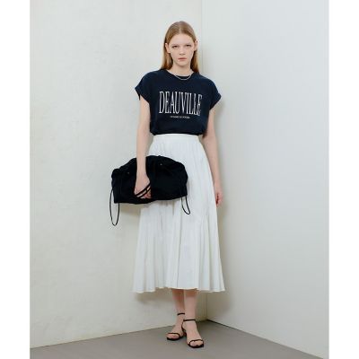 ピグメントダイターンバックスリーブ　Ｔシャツ