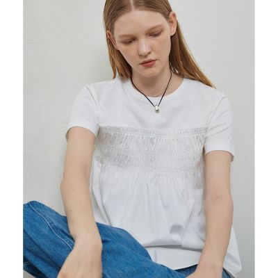 allureville (Women)/アルアバイル シャーリングビスチェコンビTシャツ