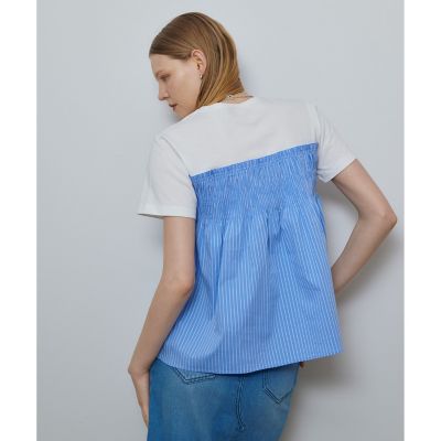 シャーリングビスチェコンビＴシャツ