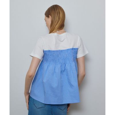 シャーリングビスチェコンビＴシャツ