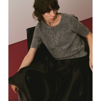 allureville / アルアバイル ショートシャギーラメプルオーバー ショートシャギーラメプルオーバー | allureville (Women