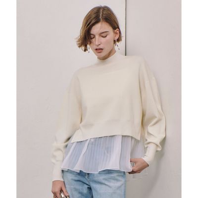 allureville / アルアバイル セットシアーペプラムプルオーバー セットシアーペプラムプルオーバー | allureville (Women