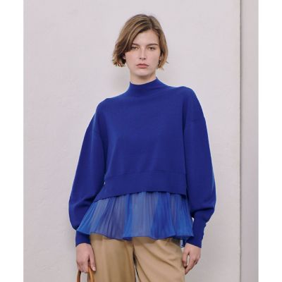 allureville / アルアバイル セットシアーペプラムプルオーバー セットシアーペプラムプルオーバー | allureville (Women
