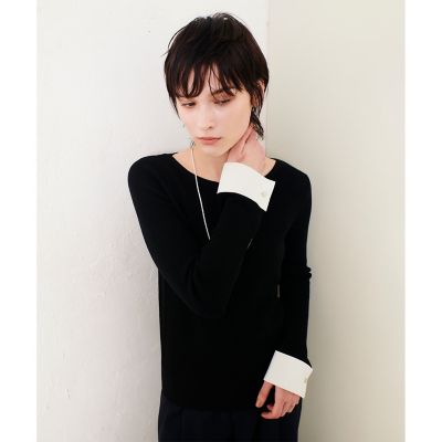 ダブルカフスコンビプルオーバー