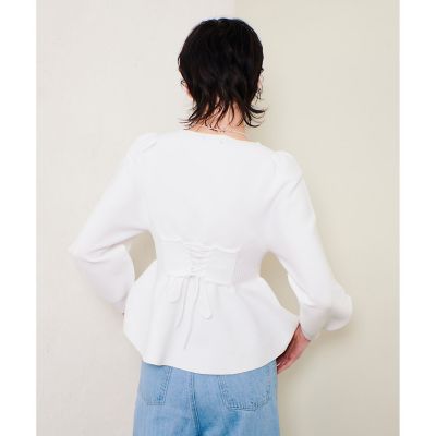 allureville / アルアバイル バックレースアッププルオーバー バックレースアッププルオーバー|allureville OFFICIAL SITE
