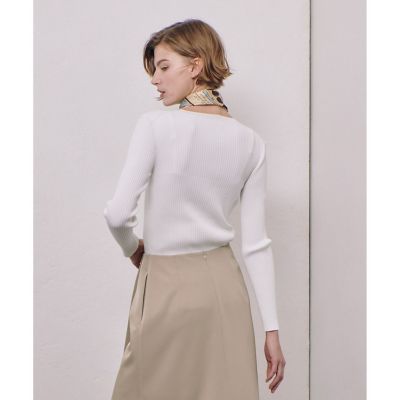 リブキリカエデザインプルオーバー | allureville (Women
