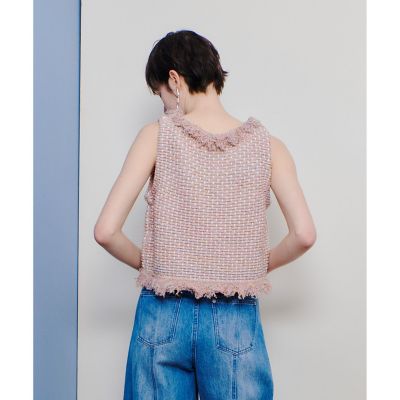 ミックスツイードジレプルオーバー | allureville (Women