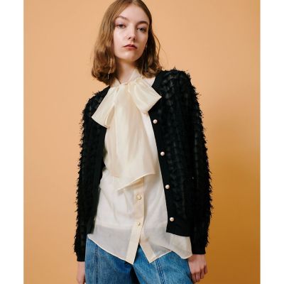 アルアバイル　シアーカットジャガードカーディガン￥28,600 （税込） シアーカットジャガードカーディガン | allureville (Women