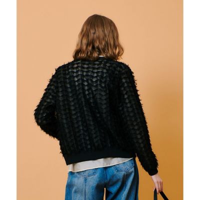 シアーカットジャガードカーディガン | allureville (Women