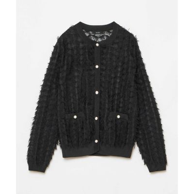 アルアバイル　シアーカットジャガードカーディガン￥28,600 （税込） シアーカットジャガードカーディガン|allureville OFFICIAL SITE