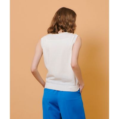 アルアバイル★シアーカットジャガードプルオーバー★ホワイト★新品★アローズ シアーカットジャガード プルオーバー|allureville OFFICIAL