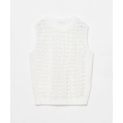 アルアバイル★シアーカットジャガードプルオーバー★ホワイト★新品★アローズ シアーカットジャガード プルオーバー | allureville (Women