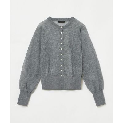 【allureville】アルアバイル シアーラミー混カーディガン シアーラミー混カーディガン | allureville (Women