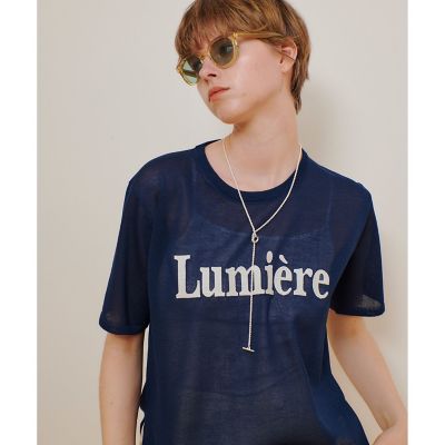 ＜allureville (Women)＞エンブロイダリーロゴニットＴ