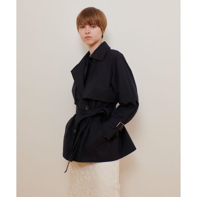 スーピマコットンミドルトレンチコート スーピマコットンミドルトレンチコート | allureville (Women