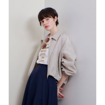 オーガンジーステンカラーブルゾン | allureville (Women