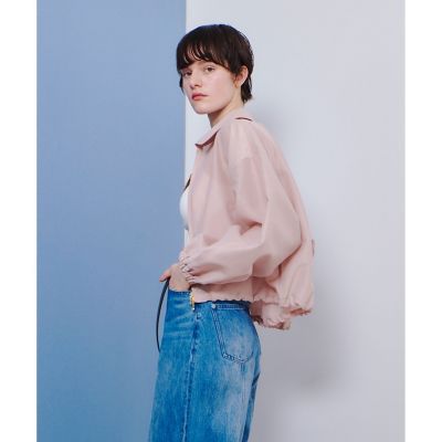 オーガンジーステンカラーブルゾン | allureville (Women