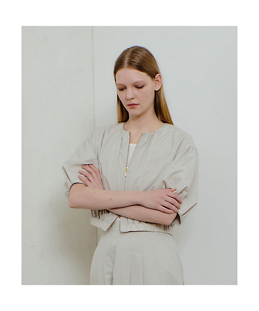 マットタフタショートブルゾン | allureville (Women マットタフタショートブルゾン | allureville (Women