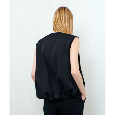 チノギャザリングヘムジレブルゾン