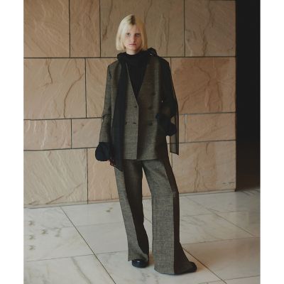 リネンウールダブルブレストジャケット | allureville (Women