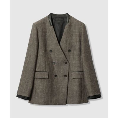 リネンウールダブルブレストジャケット | allureville (Women