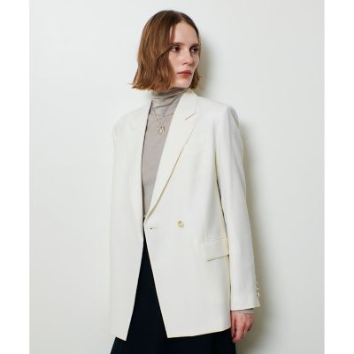 ウールサキソニーフラップポケットジャケット | allureville (Women