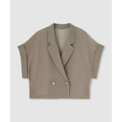＜allureville (Women)＞ワルツシアードルマンショートジャケット